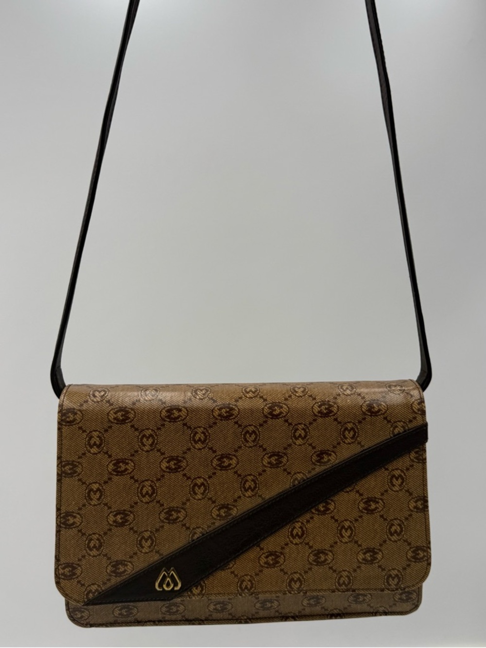 🐢MORABITO 1905 PARIS • Monogram Clutch / Shoulder 23 Bag • Made in FRANCE